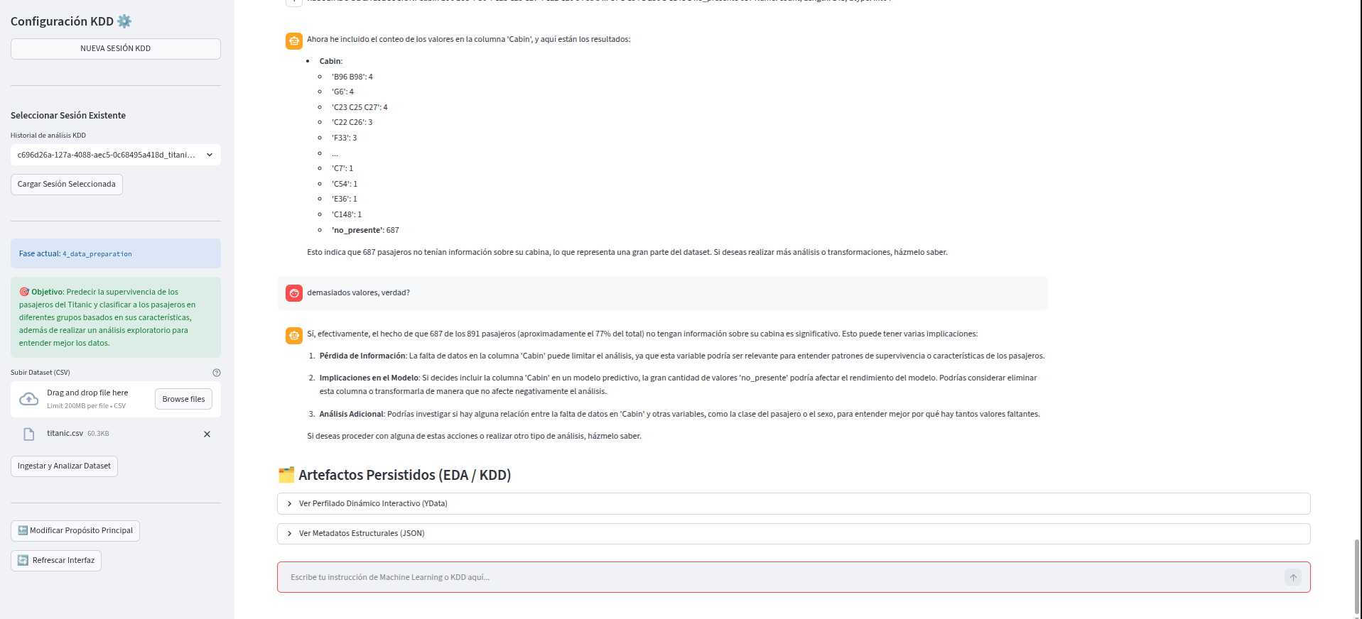 Data Analysis Interface